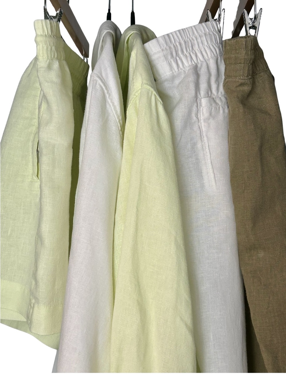 Athleta Linen Women’s Resort Shorts in Color Limon - Picture 5 of 5